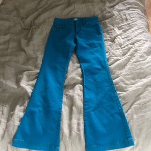 Blue flare jeans